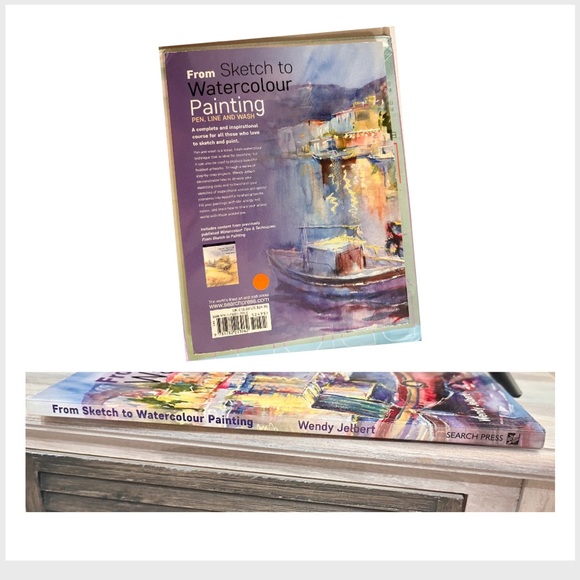 From Sketch to Watercolour Painting: Pen, Line and Wash Book Excellent Condition - Picture 2 of 3